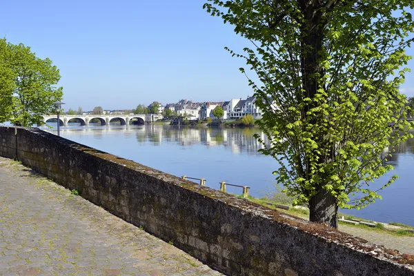 Nad Loarą w saumur — Zdjęcie stockowe