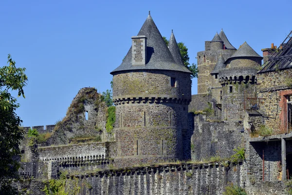 Castle of Fougères in France — Zdjęcie stockowe