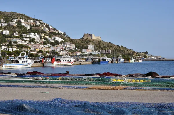 Port and town of Roses in Spain Stock Image