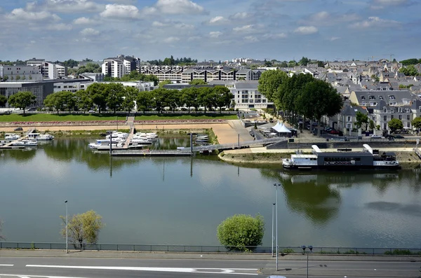 O rio Maine em Angers na França — Fotografia de Stock