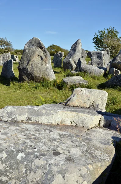 Pedras de pé em Erdeven, na França — Fotografia de Stock