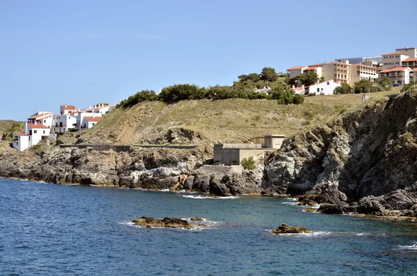 Kusten i banyuls-sur-mer i Frankrike — Stockfoto