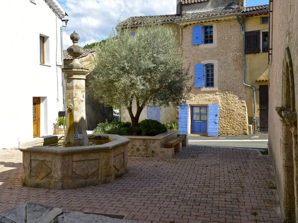 Fuente Castellet Una Comuna Departamento Alpes Haute Provence Sureste Francia — Foto de Stock