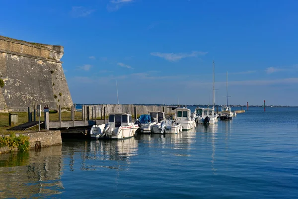 Hafen Und Zitadelle Von Chateau Doleron Auf Der Insel Oleron — Stockfoto