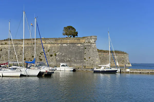 Hafen Und Zitadelle Von Chateau Doleron Auf Der Insel Oleron — Stockfoto