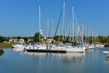 Port of Meschers-sur-Gironde, a commune in the Charente-Maritime department in southwestern France