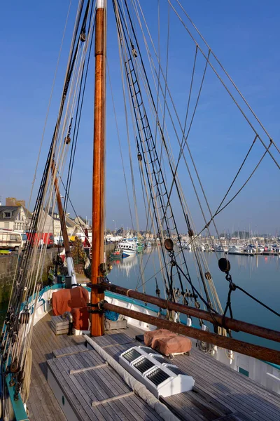 Fartyg Hamnen Saint Vaast Hougue Kommun Halvön Cotentin Departementet Manche — Stockfoto