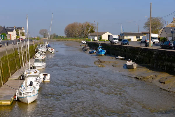 Port Low Tide Isigny Sur Mer Commune Calvados Department Normandy — Stockfoto