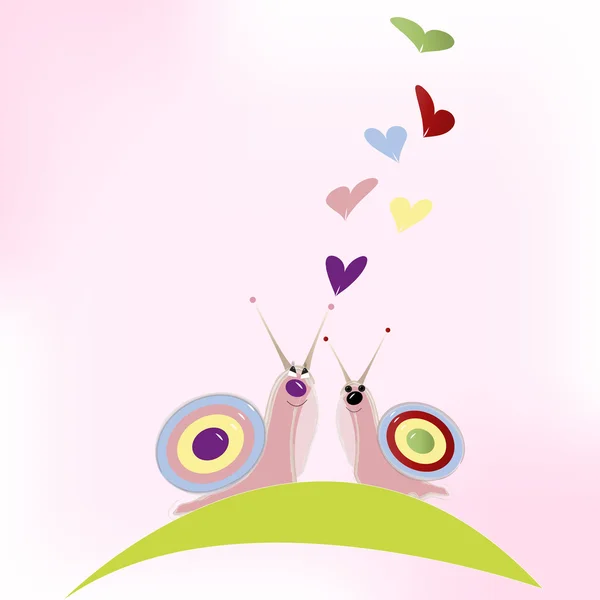 Love snails — Stock Vector