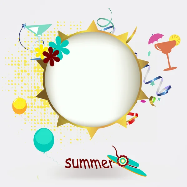 Summer vector background — Stock Vector