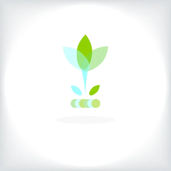Квітка логотип — стоковий вектор