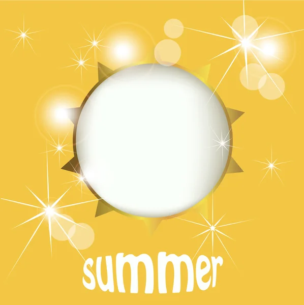 Letnie słońce, miejsca na tekst — Wektor stockowy