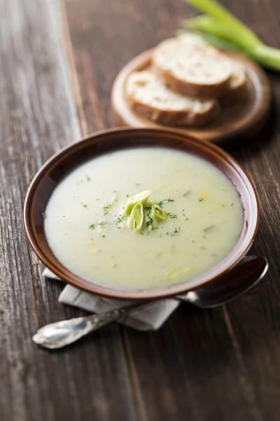 Leek soup — Stock Photo, Image