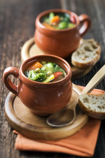 Vegetarische Suppe — Stockfoto