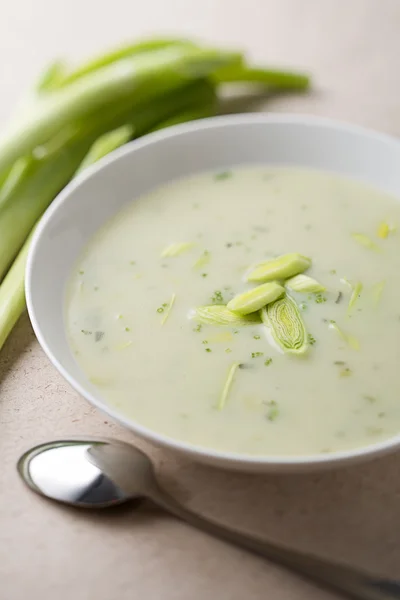 Lauchsuppe — Stockfoto