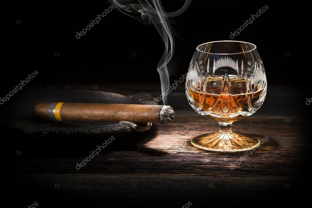 Cognac and cigar Stock Photo by ©photodesign 19917541