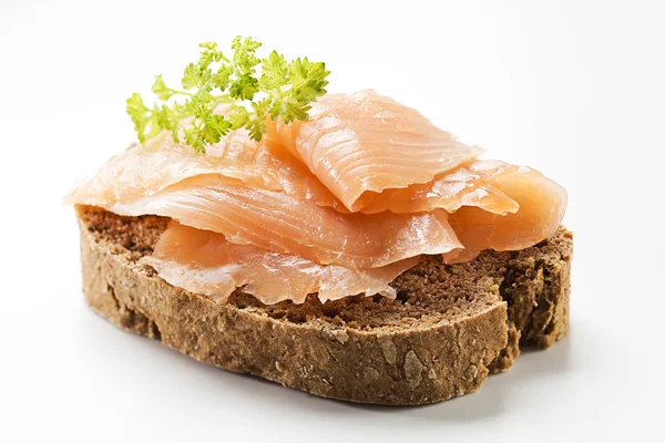 Salmon sandwich — Stock Photo, Image