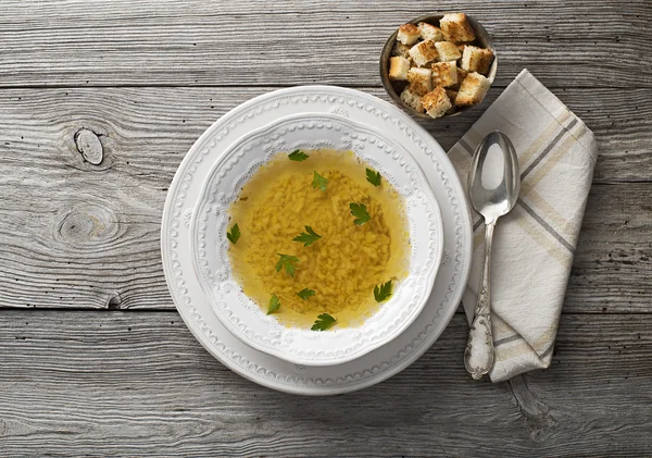 Sopa de frango — Fotografia de Stock