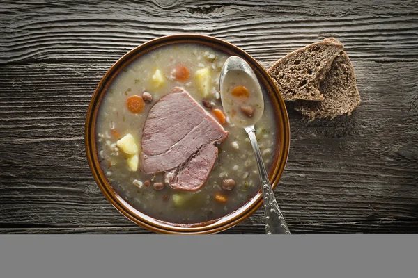 Barley soup — Stock Photo, Image