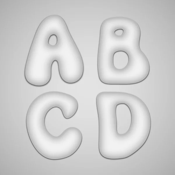 Doodle alfabet. — Stockvector