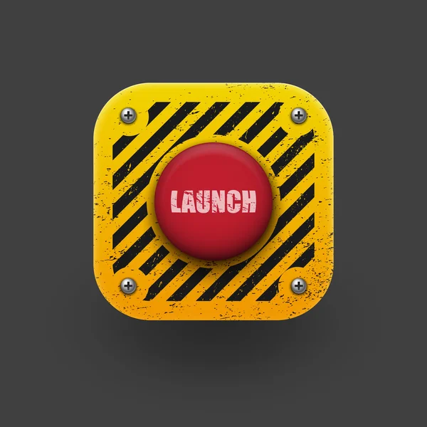 Icône de bouton de lancement — Image vectorielle