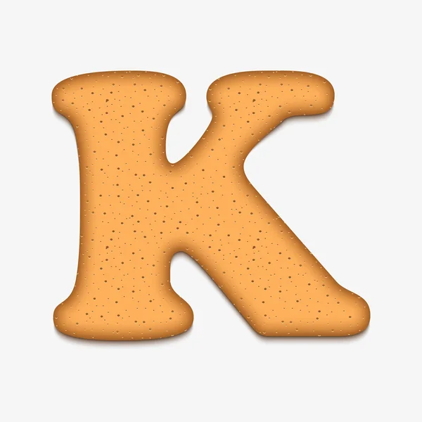 Cookies lettertype — Stockvector