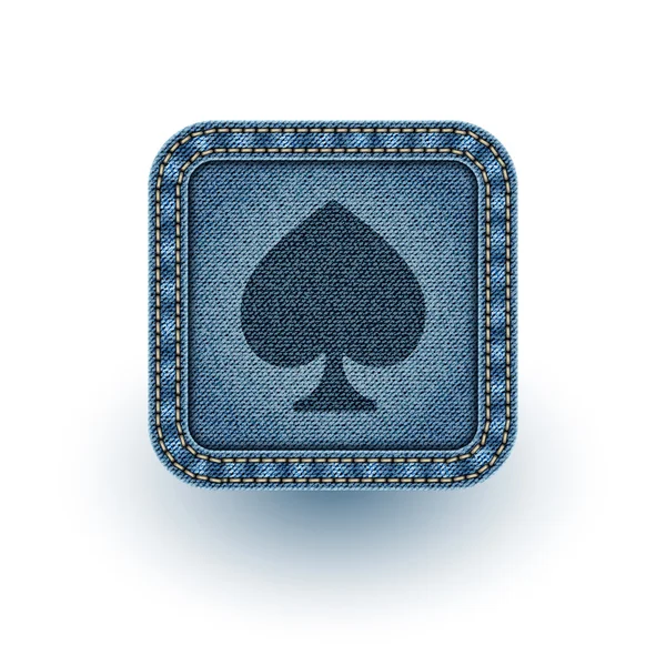 Джинсовый покер. Векторная иллюстрация. Eps10 — стоковый вектор