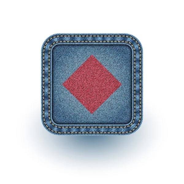 Denim poker. vectorillustratie. eps10 — Stockvector