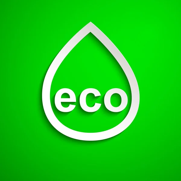 Eco symbool. ontwerpelement. eps10 — Stockvector