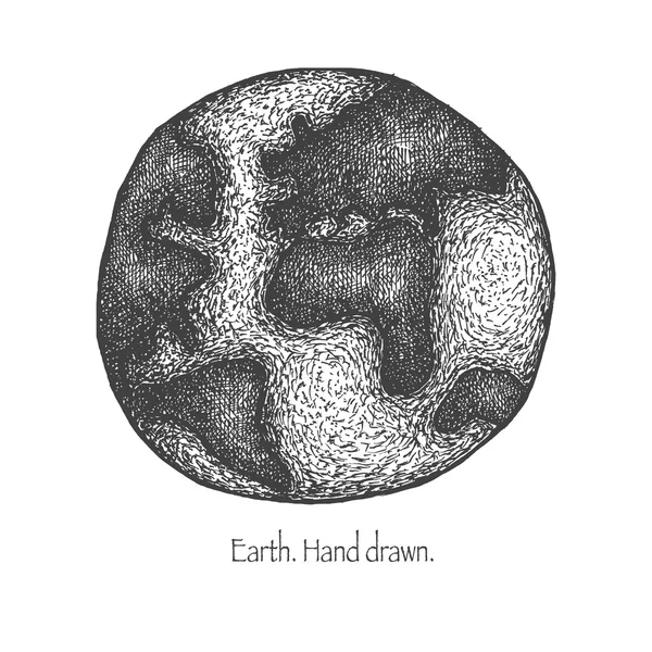 地球。手描きします。eps8 をベクトルします。 — ストックベクタ