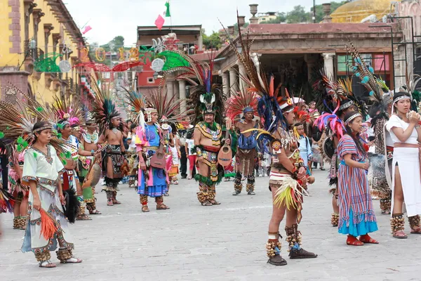 Antiguo folklore del imperio azteca indio — Foto de Stock