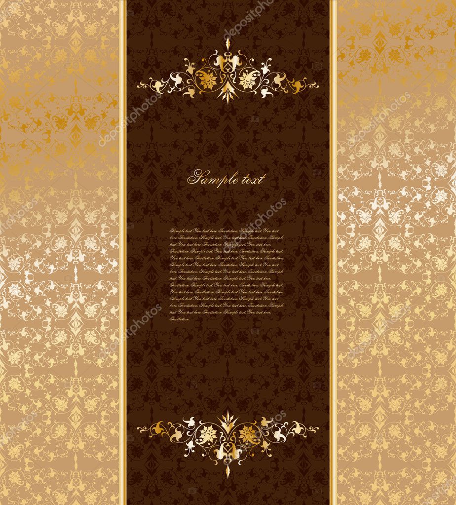 Vintage gold ornament. Vector Stock Vector Image by ©emaria #12638738