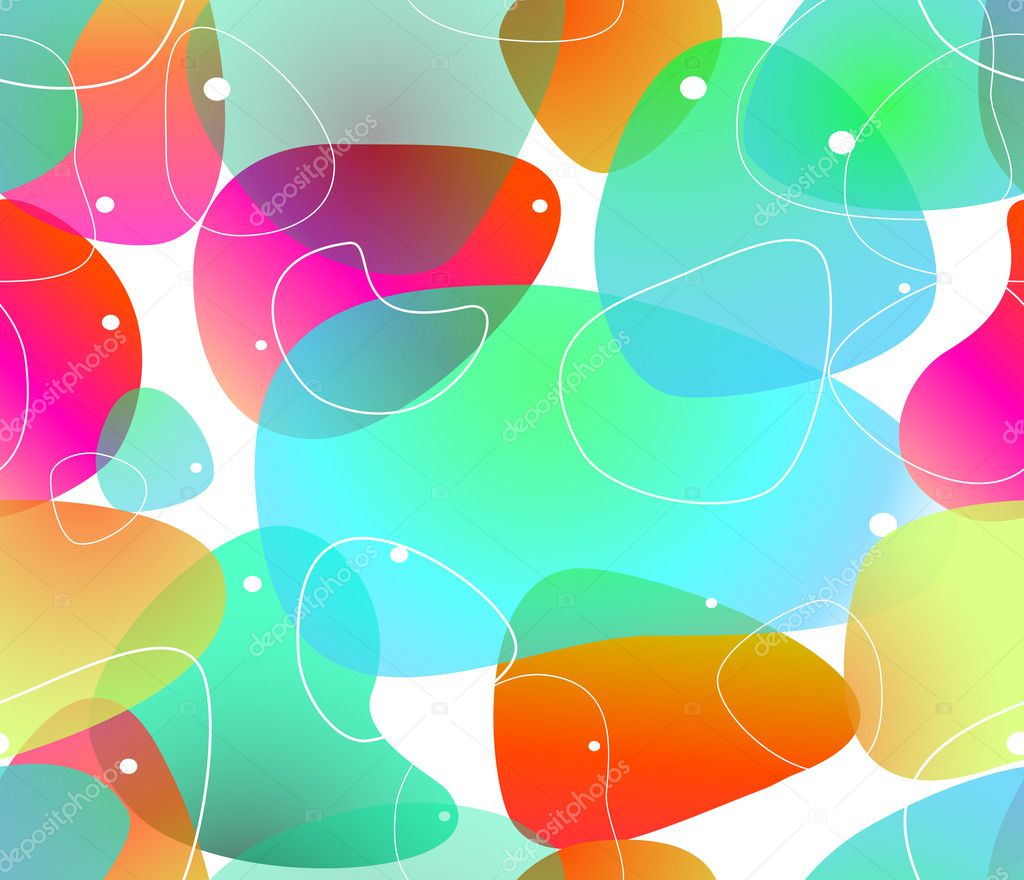 Abstract blobs water background, Vector Stock Vector Image by ©emaria