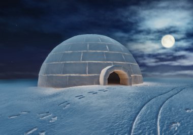 Igloo house clipart