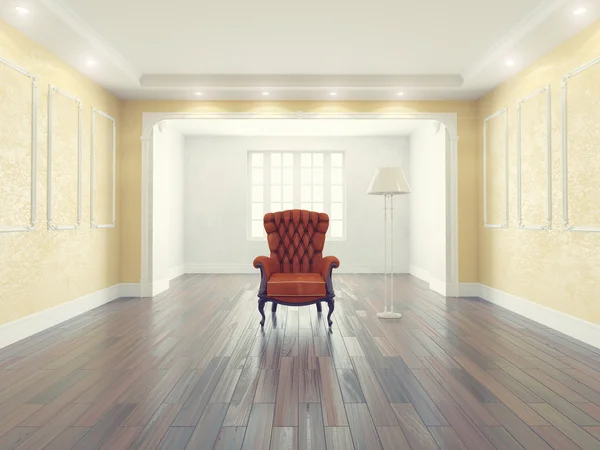 Interior with armchair — Stock Photo, Image