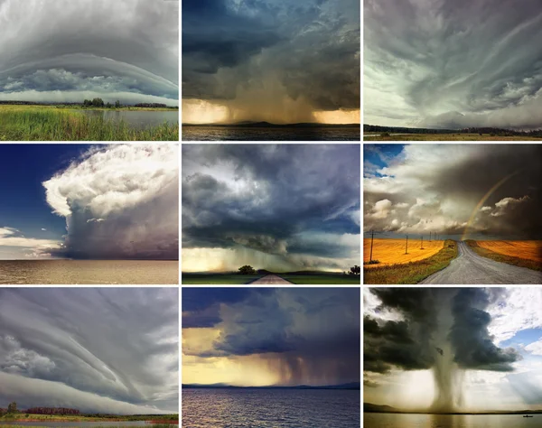 Tempestade Nuvens definido — Fotografia de Stock