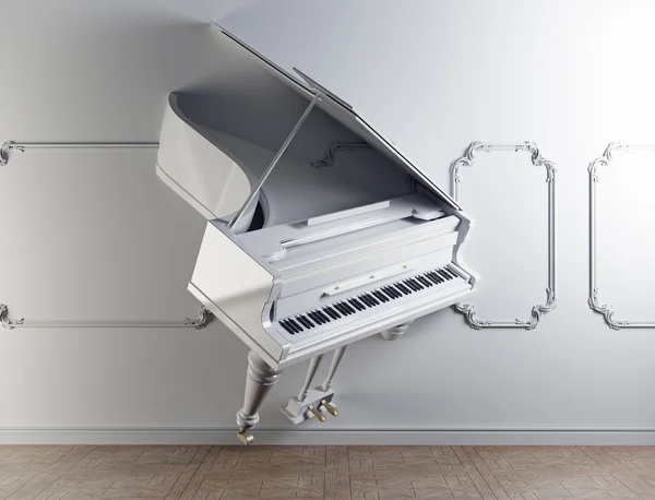 Piyano duvar — Stok fotoğraf