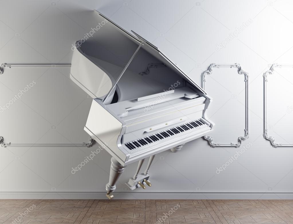 grand piano in the wall