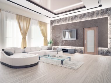 modern living room clipart