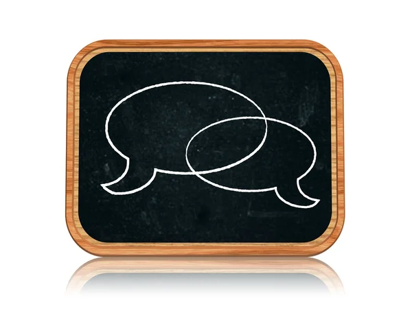 Bubbles on blackboard — Stock Photo, Image