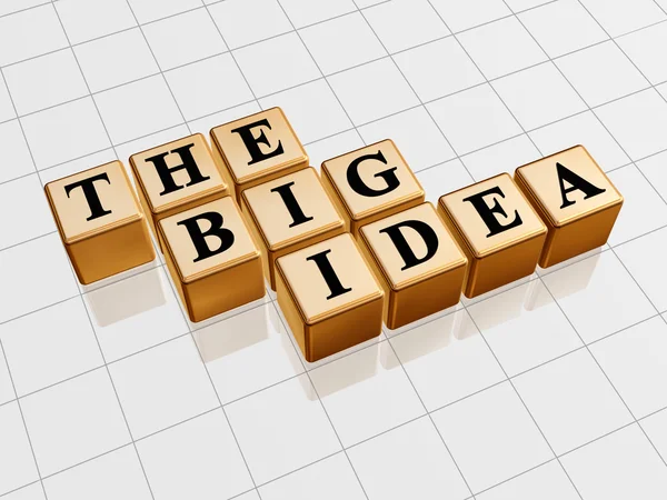 The big idea - golden — Stock Photo, Image