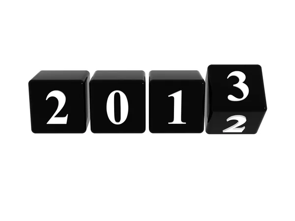 2013 in black boxes — Stock Photo, Image