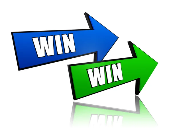 Win win in arrows — Stock Photo, Image