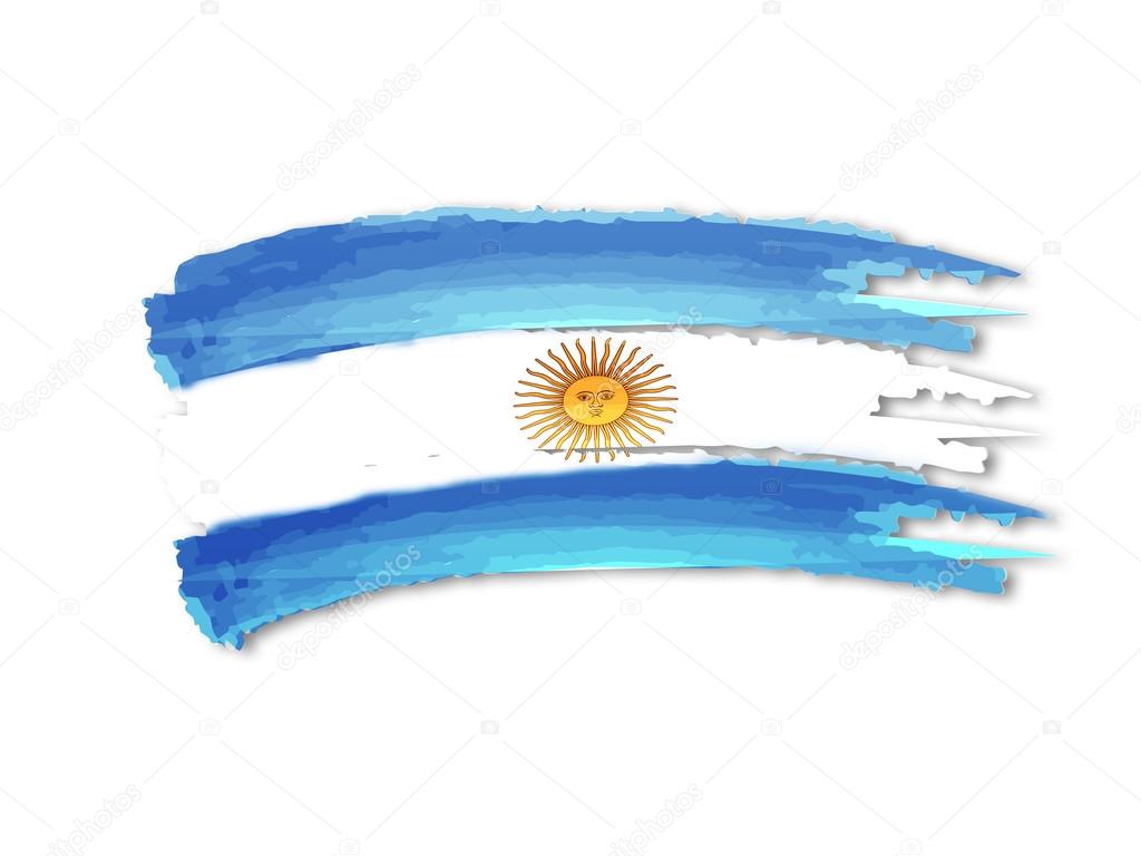 Argentine flag drawing