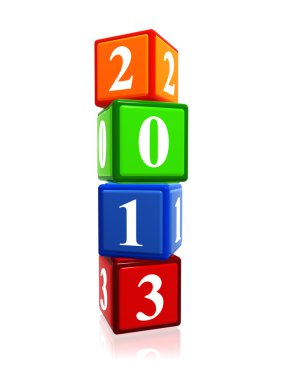 yıl 2013 renk küpler