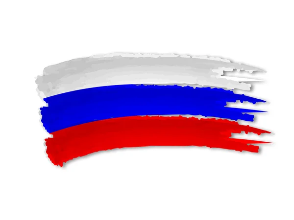 Flaga Rosyjska rysunek — Zdjęcie stockowe