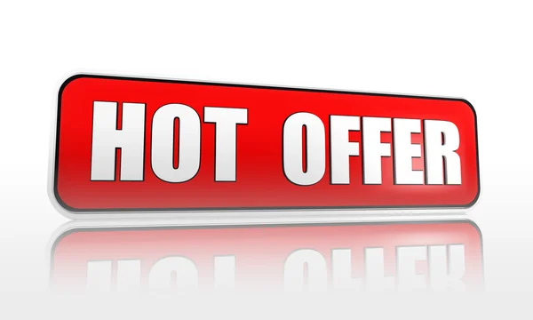 Hot offer banner — Stock Photo, Image