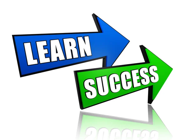 Learn success in arrows — Stock Photo, Image