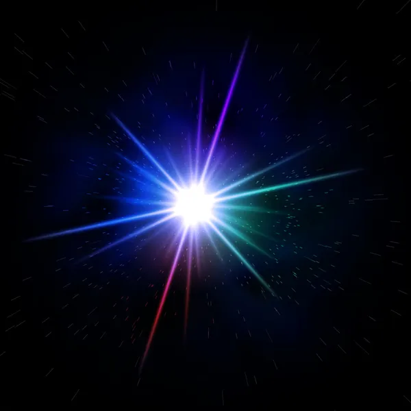 Rainbow colored star — Stock Photo, Image