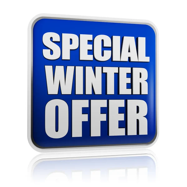 Speciale winter aanbieding banner — Stockfoto